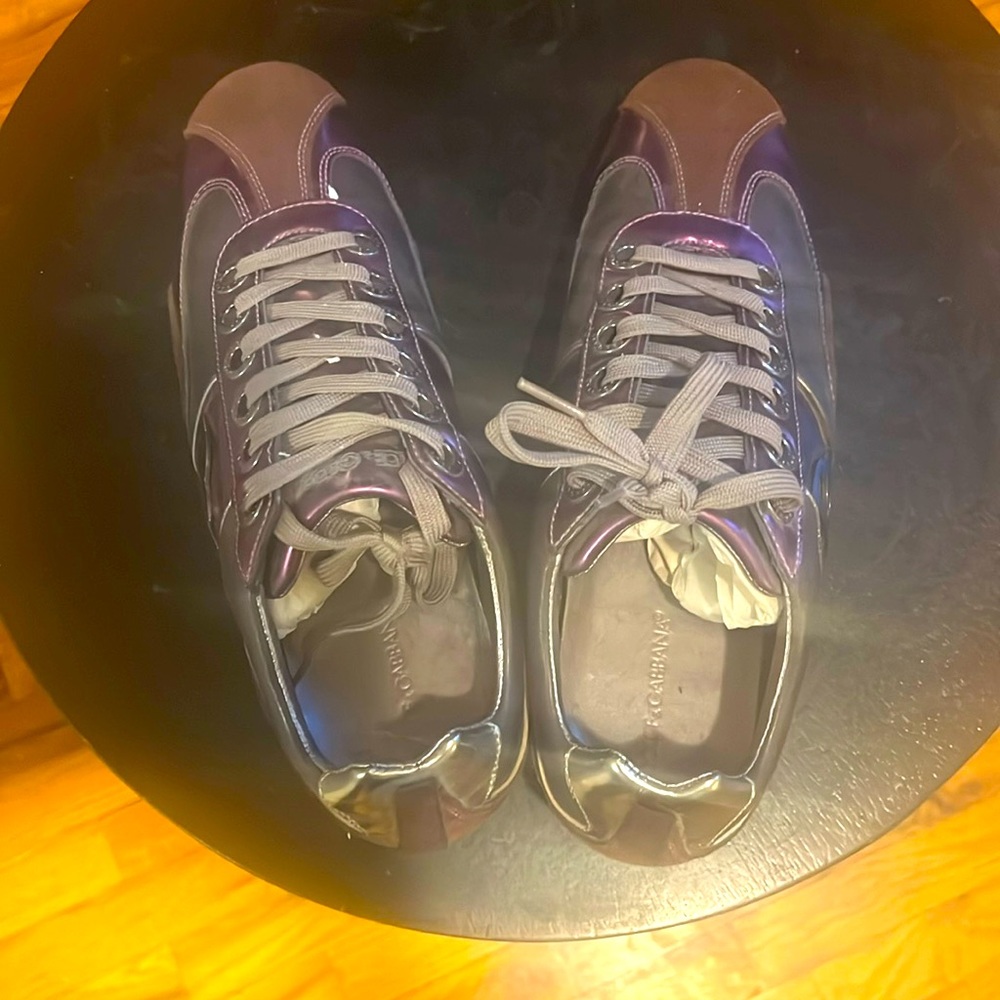 Mildly used high end fashion designers sneaker